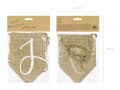 Miniatyrbilde 2 av 2: PartyDeco Girlande just married Jute, Garland, Stoff/Tøy, Naturlig, Bryllup, 1,85 m, Gutt/Jente