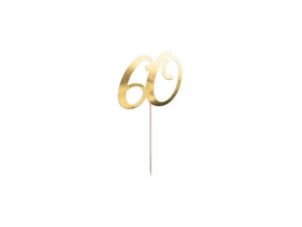 Kakkukoristeet 60 kultaa