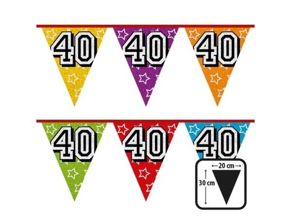 Boland 30040, Bunting banner, Polypropylene (PP), Multicolour, 200 mm, 300 mm, 50 g