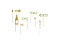 Miniatyrbild 1 av 5: PartyDeco KNP24-019-KARTON, Photo booth prop, papper, Guld, Vuxen, Alla, Helgdagar