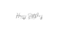 Miniatyrbild 1 av 4: Happy birthday banner sølv
