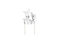 Miniatyrbild 1 av 4: PartyDeco Mr & Mrs, Tårta, Silver, Trä, Vuxen, Unisex, 50 styck
