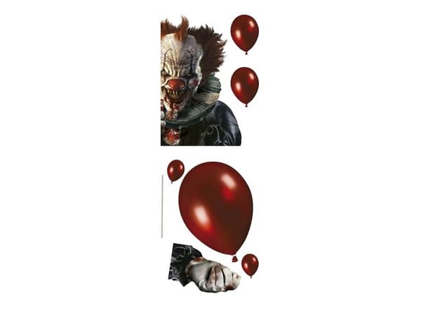 Ond clown fönsterdekoration i 2 delar