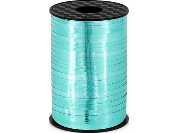 Gavebånd, turkis metallic