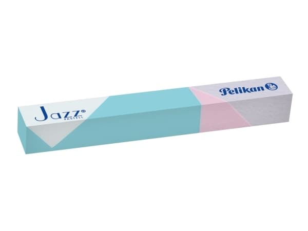 Pelikan Jazz Pastell, Klips, Kulepenn som åpnes og lukkes ved vridning, Gjenfyllbar, Blå, 1 stykker, Medium