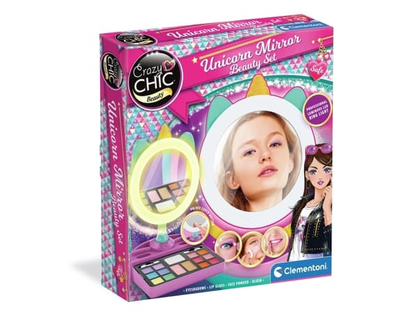 Clementoni Crazy Chic 18855, Sminkset för barn, 6 År, Multifärg