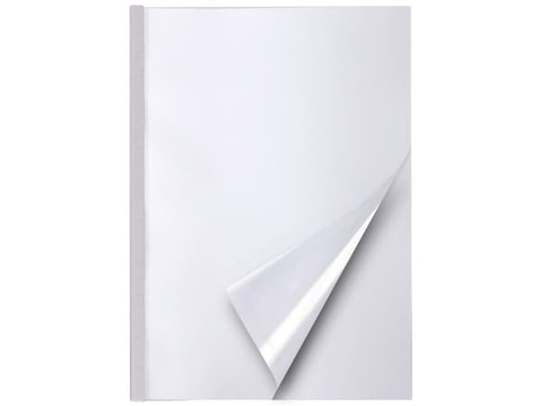 Innbindingsomslag A4P, Crystal Flex 1-15 ark, aluminium