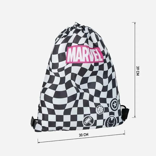 School Bag Marvel Black 30 x 39 cm