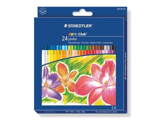 Staedtler 243 NC24, 24 stykker, Flerfarget, Rund, Gutt/Jente, 11 mm, 11 mm