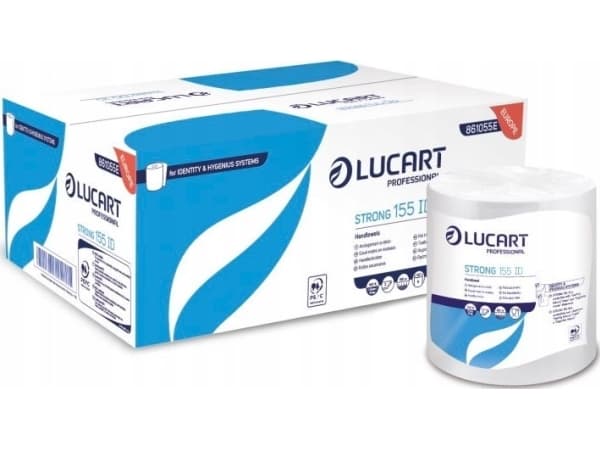 Karen Lucart Strong 155 ID - Håndklerull, 2 lag, 155 m, cellulose - 6 ruller