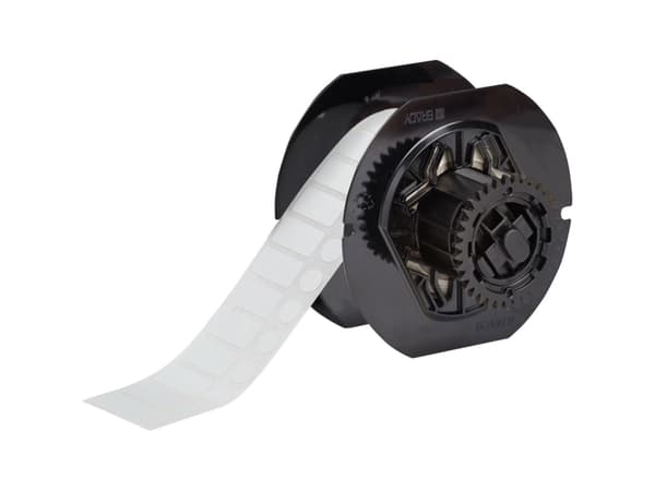 Brady B33-182-492, Hvit, Selvklebende skriveretikett, Polyester, Trermisk overføring, Akryl, Permanent