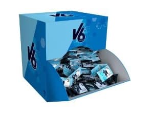 Tyggegummi V6 Dental Mix 170 ps á 2 stk i Salgsdisplay,170 stk/krt