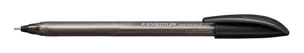 Trekantet kuglepen 4320 sort F Staedtler