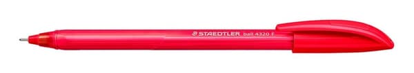 Triangulär kulspetspenna 4320 röd F Staedtler