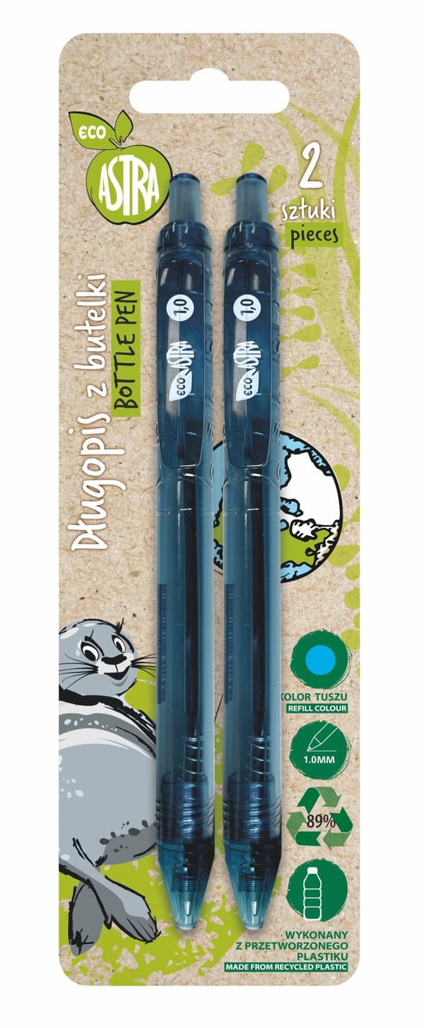 ECO flaskepen 2 stk blister Astra
