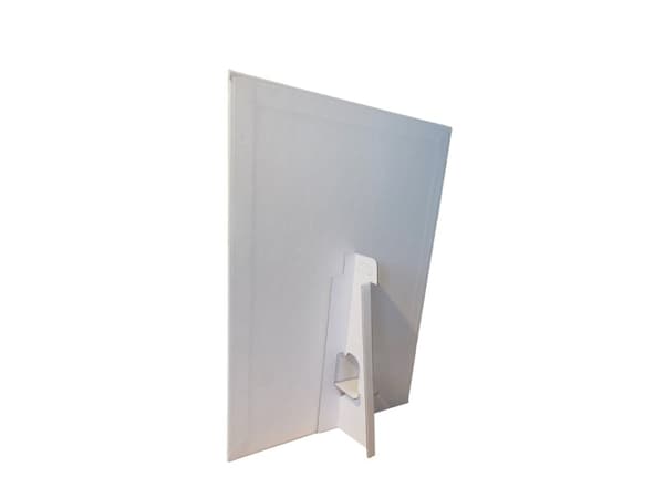 Base til Print & klæb display 4xA4 - karton, hvid - (25 stk.)