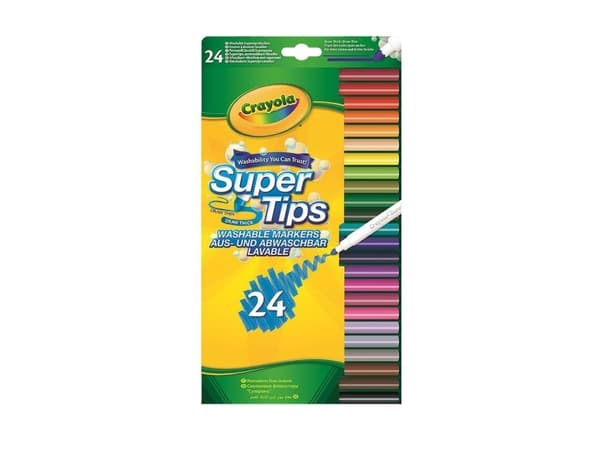 Crayola Vaskbare tusjer 24 farger (268854)