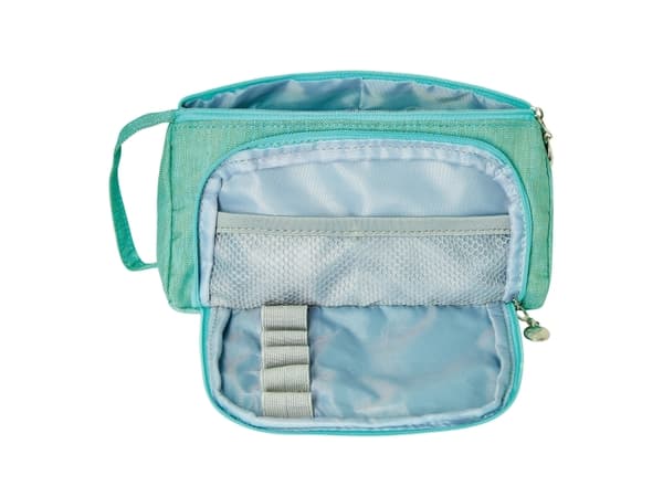 Pelikan Homeoffice, Soft pencil case, Polyester, Mint colour, Monochromatic, Zipper, Adult/Child
