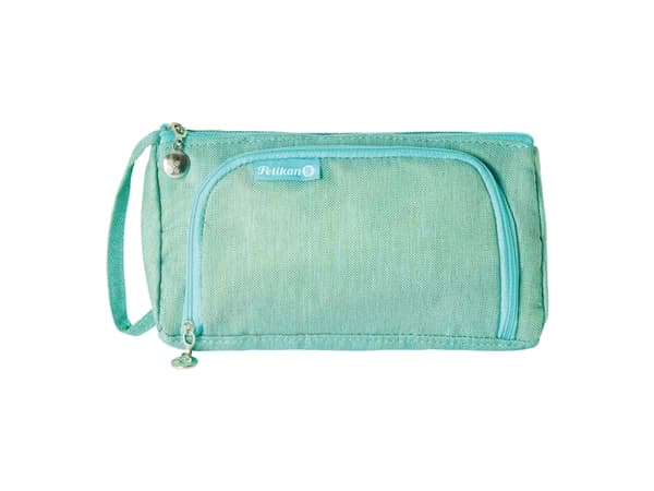 Pelikan Homeoffice, Soft pencil case, Polyester, Mint colour, Monochromatic, Zipper, Adult/Child