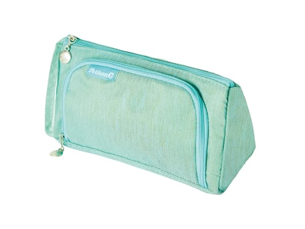 Pelikan Homeoffice, Soft pencil case, Polyester, Mint colour, Monochromatic, Zipper, Adult/Child