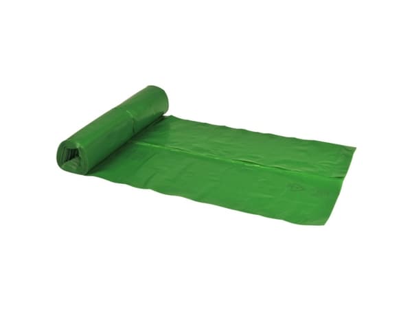 Sæk, ABENA Poly-Line, 100 l, grøn, LDPE/genanvendt - (10 stk.)