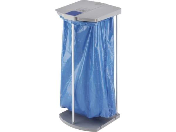 Hailo ProfiLine WS 120 0912-110 - Søppelbøttestativ - flipp-lokk - aluminium, plast