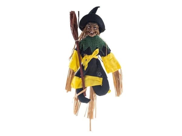 Heks på kost, 32 cm