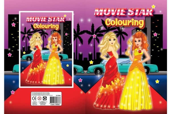 Malebog A4 Movie Stars 16 sider