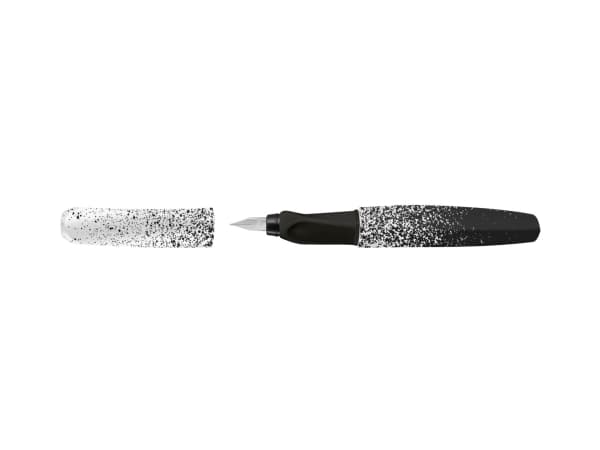 Pelikan 826174, Svart, Vit, Påfyllning med bläckpatronssystem, Blå, Rostfritt stål, Ambidextrous, 1 styck