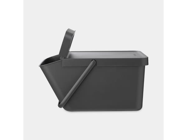 Brabantia Sort & Go, 20 l, Rektangulær, Plast, Grå, Manuell, Plast