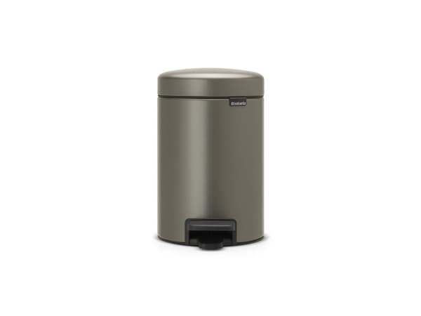 Brabantia 113246, 3 l, Rund, Platina, Plast, Pedal, 16,8 cm