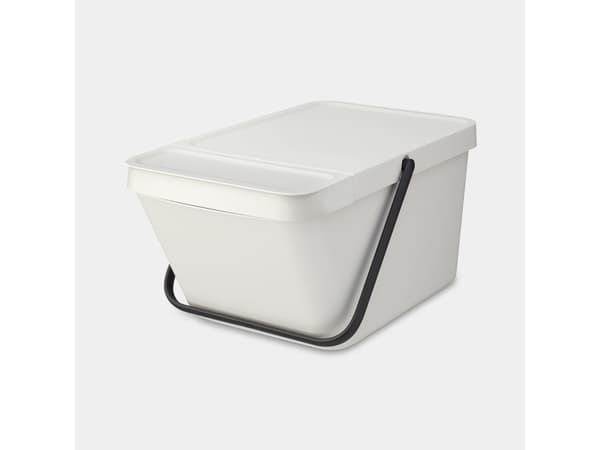 Brabantia Sort & Go, 20 l, Rektangulær, Plast, Lysegrå, Manuell, Plast
