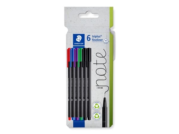 STAEDTLER Fineliner triplus rPP 6 kpl (334 C6)