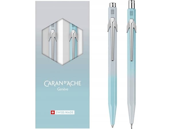 CARAN D'ACHE skrivinstrumentsset Blue Lagoon, grå/blå Innehåll: 1 bläckpenna, linjebredd: M, - 1 st (8490.704)
