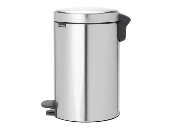 Brabantia newIcon - Søppelbøtte - flipp-lokk - 12 L - fotpedal - mattstål