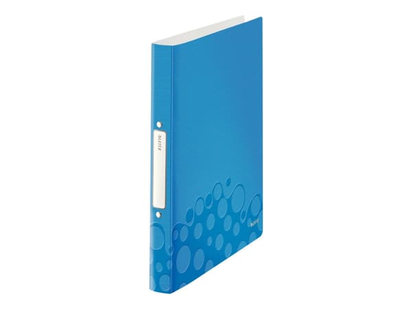 Leitz WOW - Ringperm - for A4 (210 x 297 mm) - kapasitet: 190 ark - blå metallic