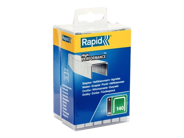 Rapid - Stifter - No. 140 - 8 mm - galvanisert metall - forsinket - pakke av 5000