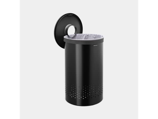 Brabantia 242380, 60 L, Round, Steel, Black, Black, Steel