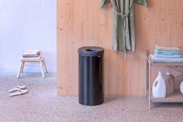 Brabantia 242342, 35 L, Round, Steel, Black, Black, Steel
