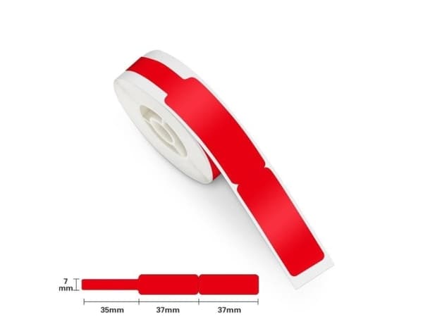 NIIMBOT Etiketter (rulle) 72 x 12.5 mm Rød 65 stk A2K18638001 Kabel-etiketter