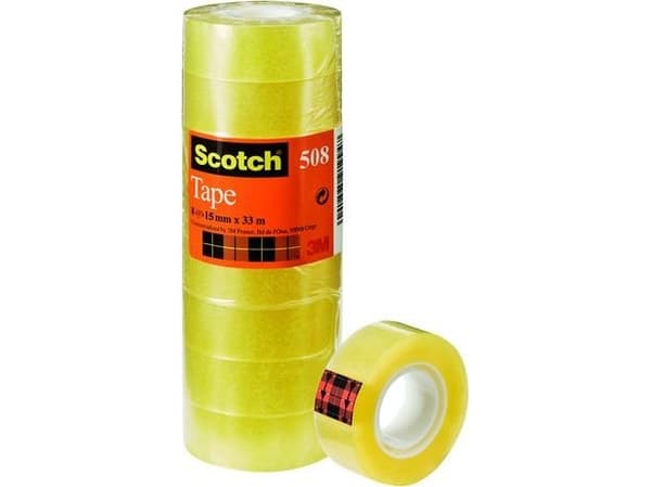 Tape Scotch 508 15mmx33m tårn klar (10)