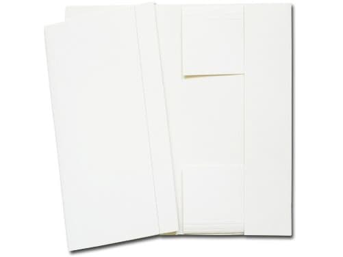 Barbara folder with a cardboard elastic white (0404000)