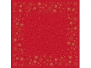 Dug Stikdug Dunisilk+ 84 x 84 cm Stargazing Red,20 stk/pk