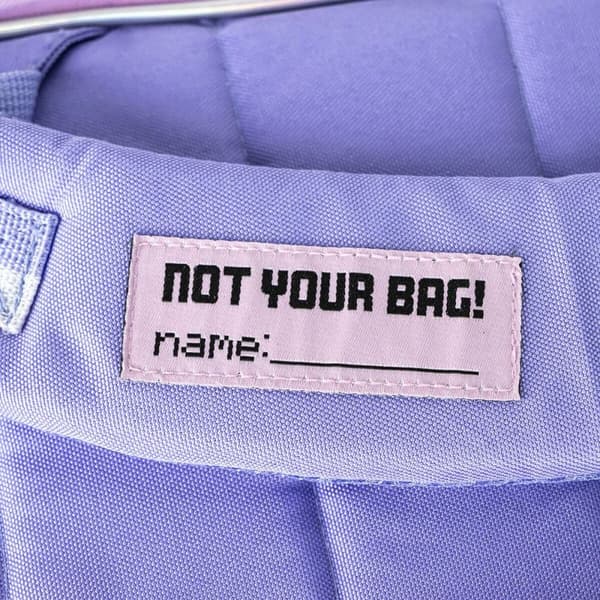 School Bag Stitch Lilac 32 x 15 x 42 cm