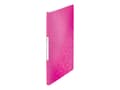 Miniatyrbild 2 av 5: Leitz WOW - Visningsbok - 20 utrymmen - för A4 (210 x 297 mm) - kapacitet: 40 ark - rosa metallic