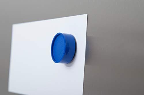 Maul 6172335 Ekstra stabil rund magnet, klæbekraft 0,6 kg, Fremstillet i Tyskland, 13,8 x 34 mm, 10 stk.