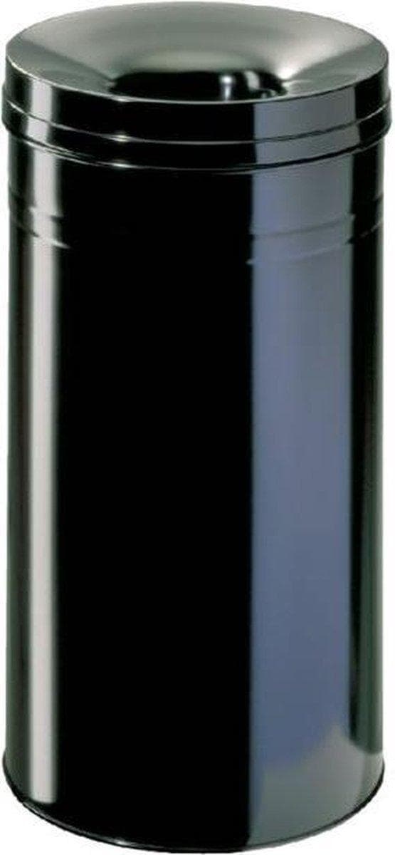 Pappersfack + Flamskydd Slitstark 60 liter Svart