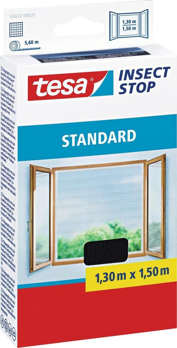Tesa Fönsterskärm - 130x150 cm - Antracit