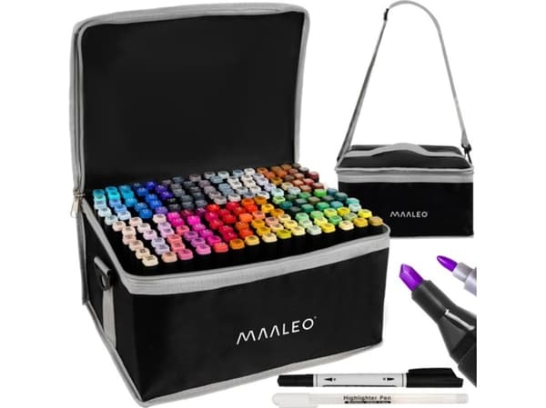 Maaleo Dubbelsidiga markers/pennor - 168 st MAALEO 24101