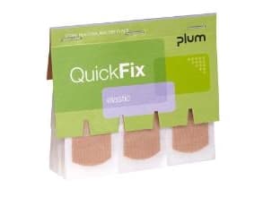 Plaster Elastik QuickFix 75x25mm refill til væghængt dispenser,6 pk x 45 stk/bk - (45 stk.)